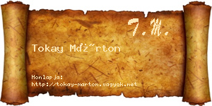 Tokay Márton névjegykártya